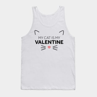 My Cat is My Valentine Tank Top